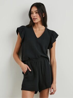 NWT Rails Miley Top & Leighton Shorts in Black